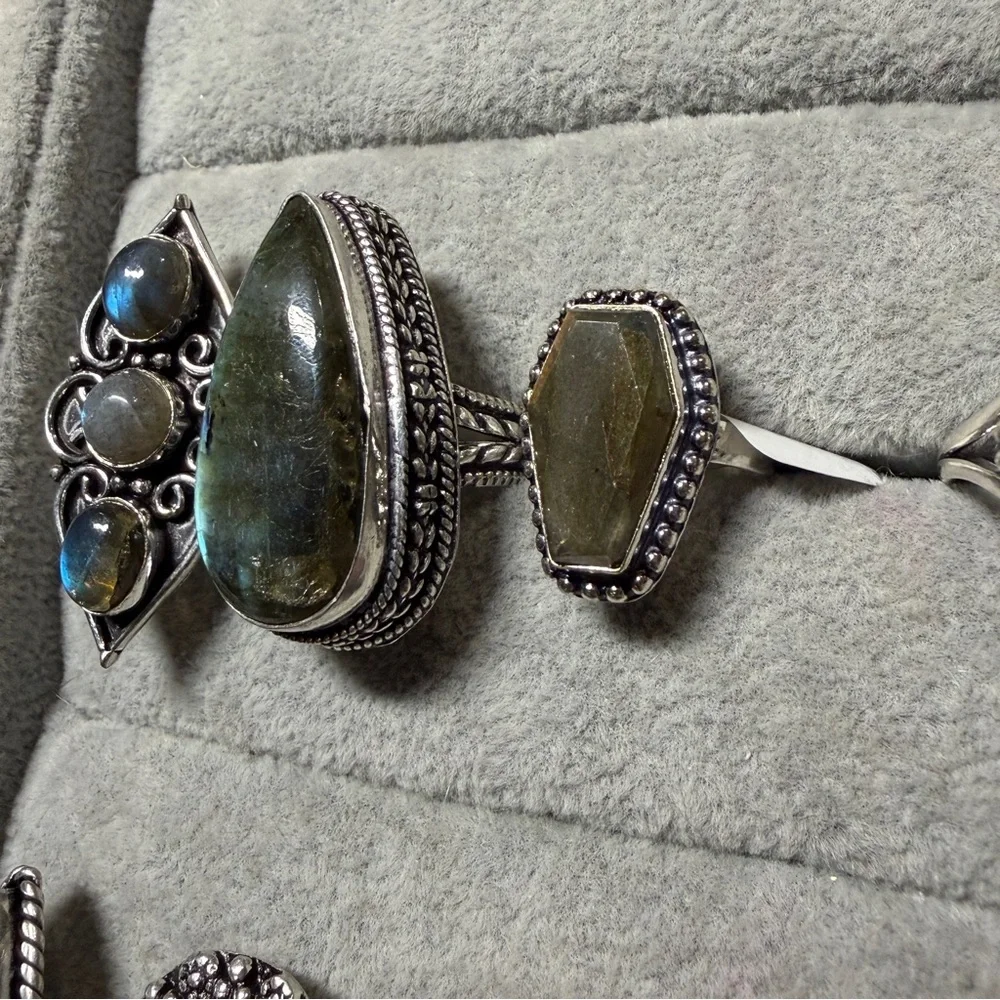 Sizes 6.5-8.5 ~ Labradorite rings